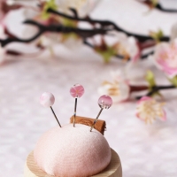 가와구찌) 코하나) CO-벚꽃 유리시침핀(3입)